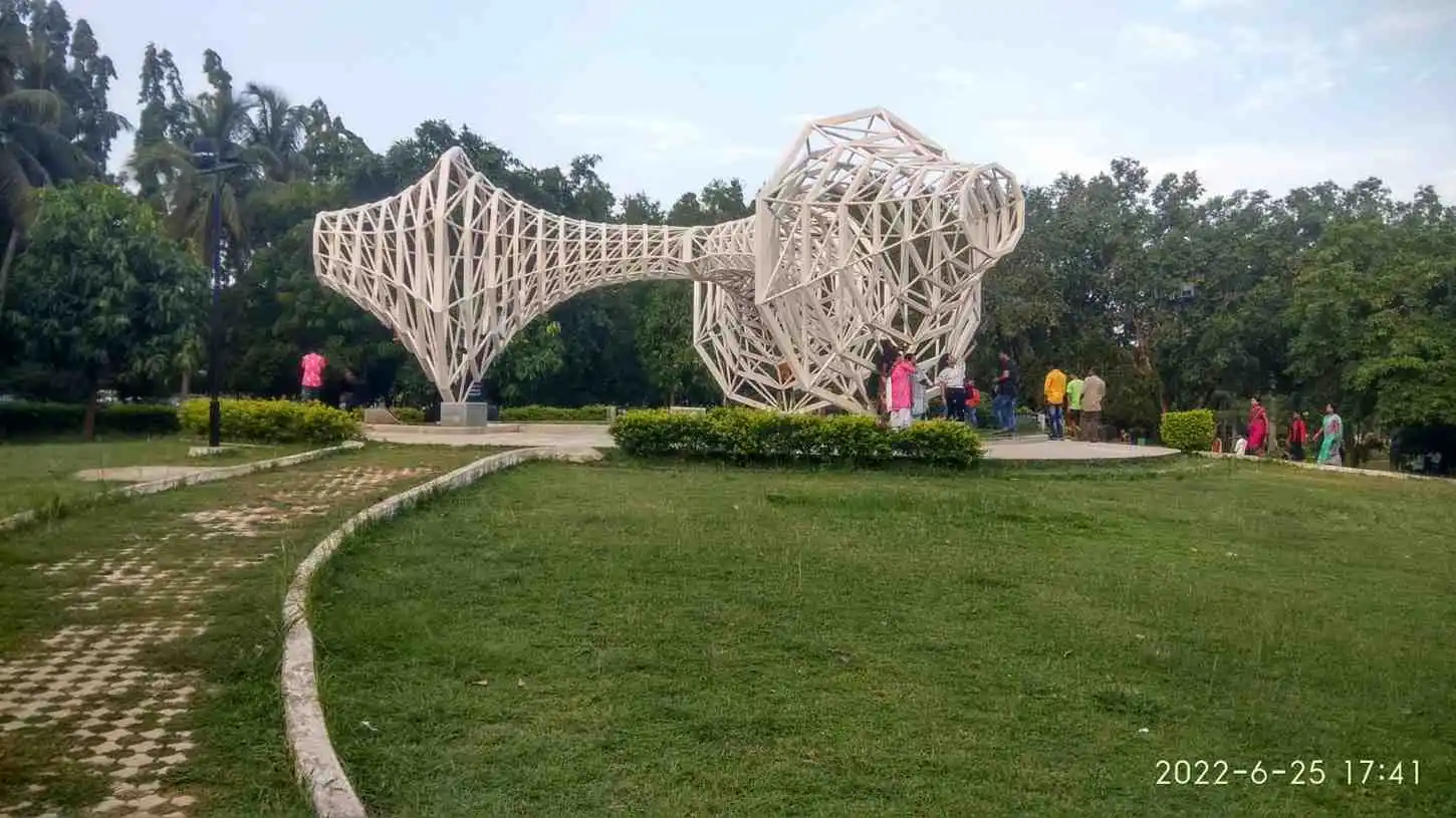Geographical features and landscaped areas of Forest Park, Bhubaneswar