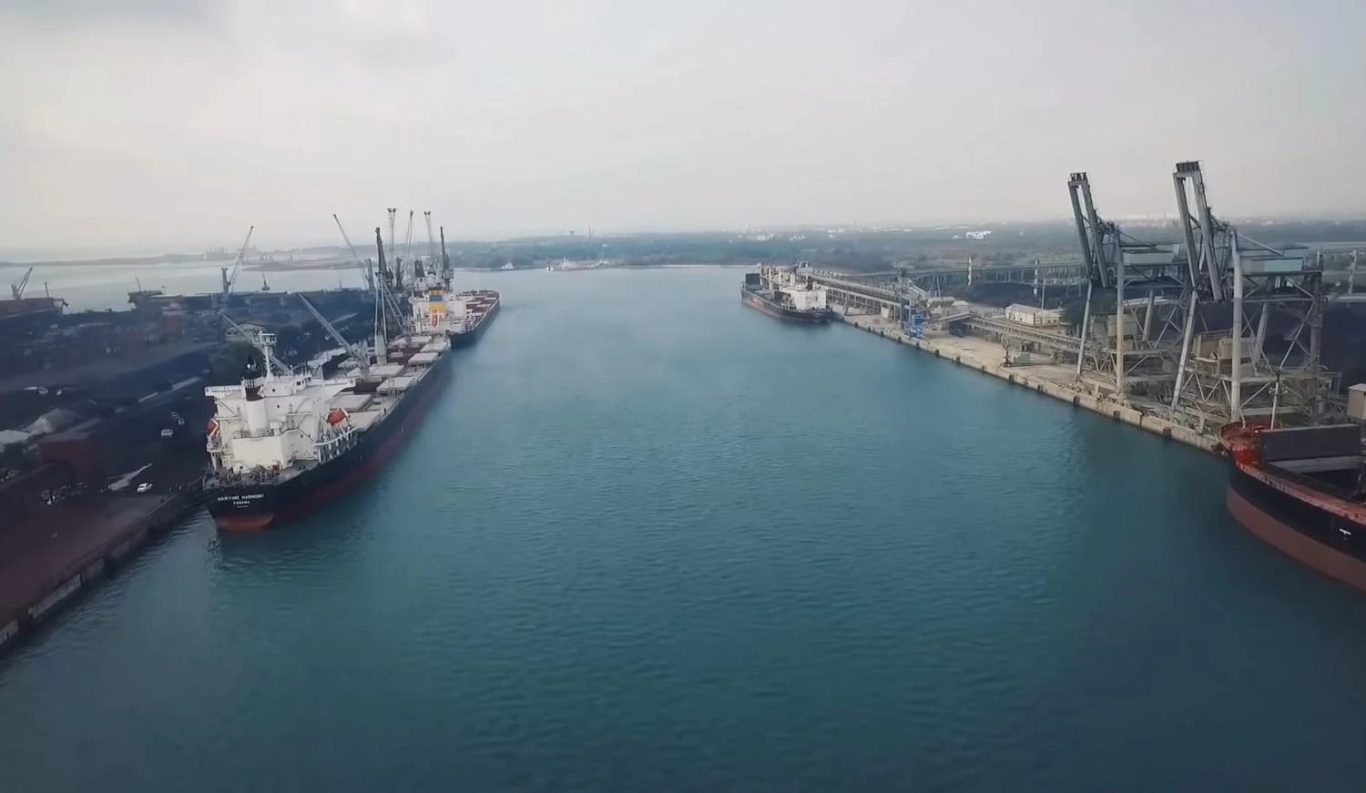 Paradip Port and the coastal landscape of the Mahanadi region in Odisha