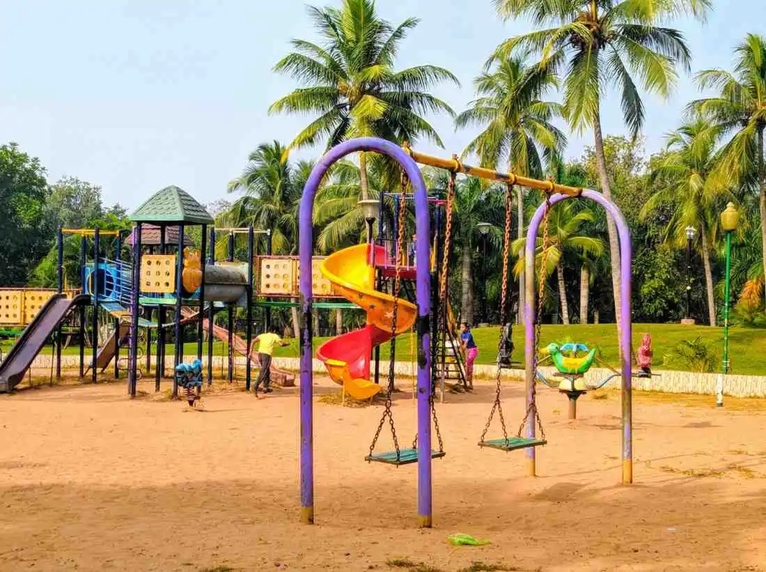 Recreational facilities at Forest Park, Bhubaneswar including walking and outdoor activity areas