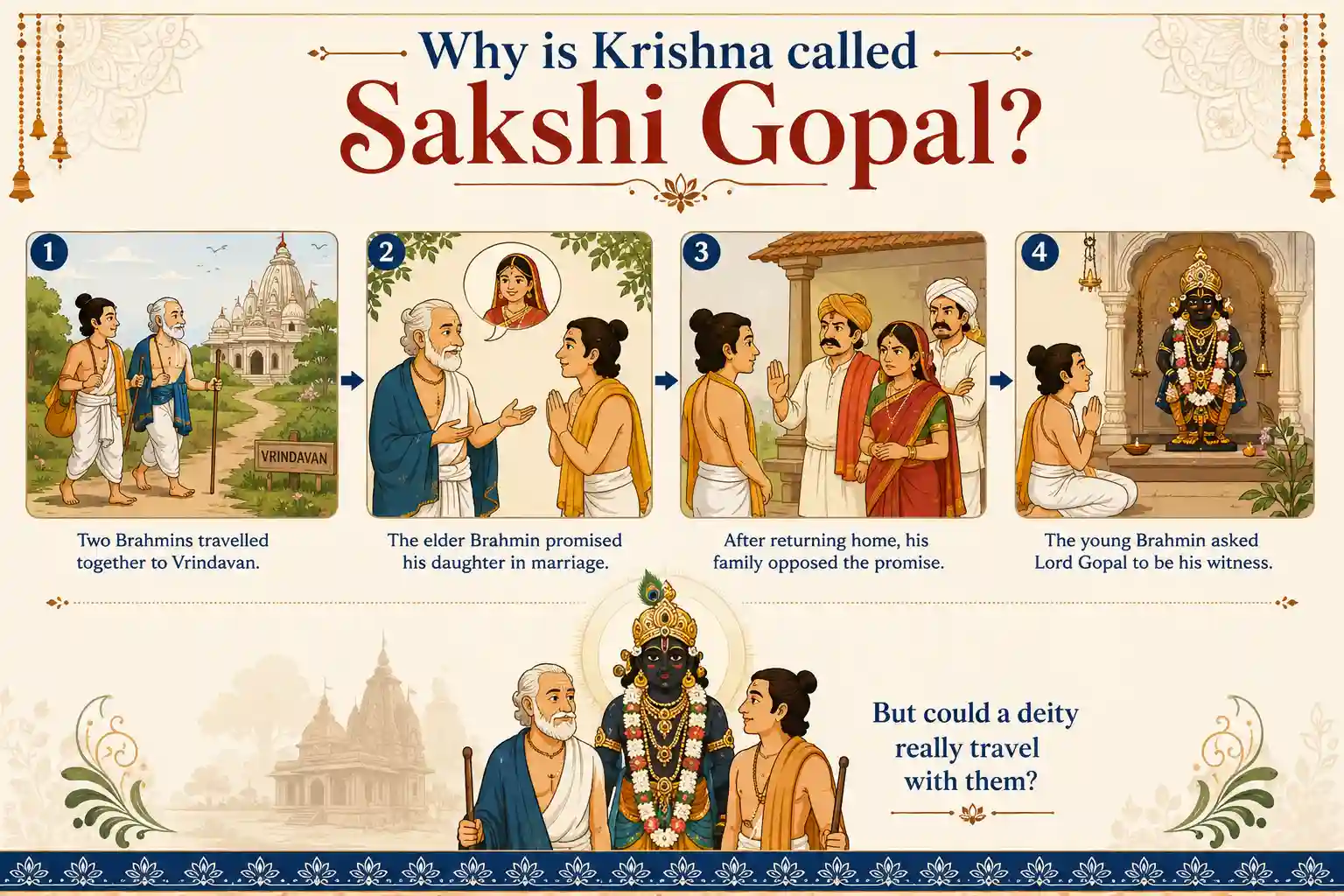 Why is Krishna called Sakshi Gopal