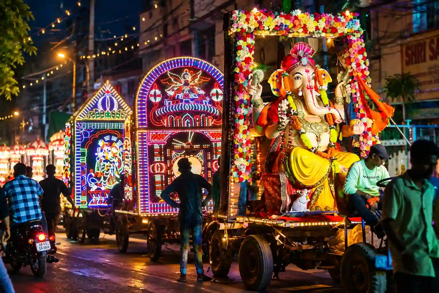 Ganesh Puja 2026 decorations and festival atmosphere in Bhubaneswar
