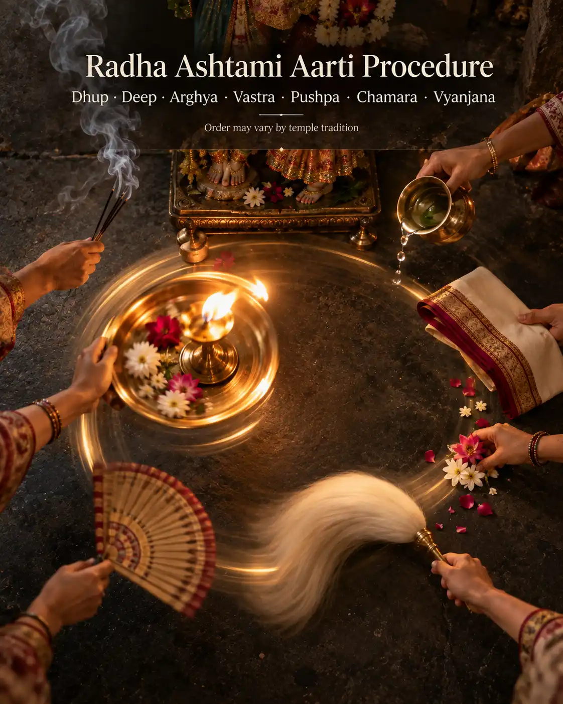 Radha Ashtami Aarti Procedure