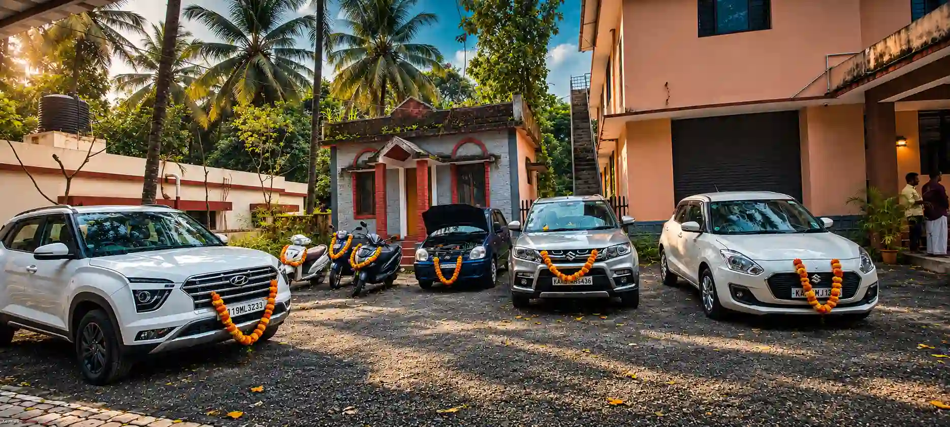 Vehicle Puja on Vishwakarma Puja